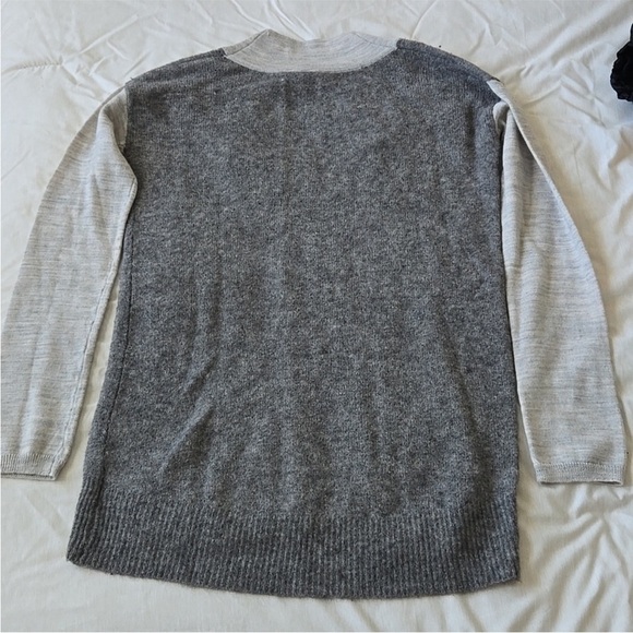 Anthropologie Moth gray sweater xs colorblock alpaca - Picture 7 of 9